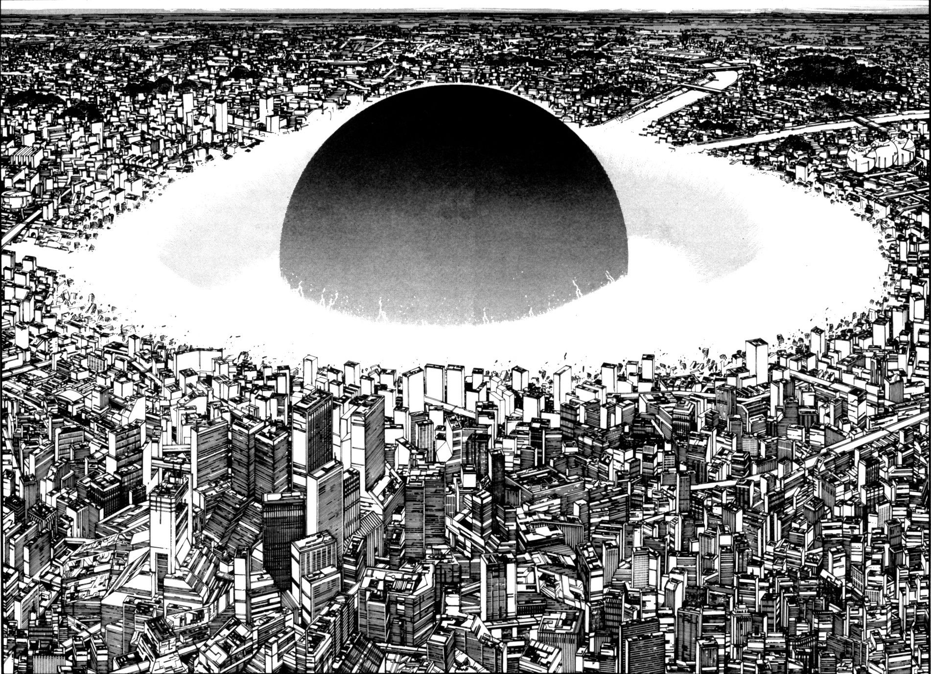 1902x1377 Akira: A Stunning HD Wallpaper of Dystopian Tokyox1377