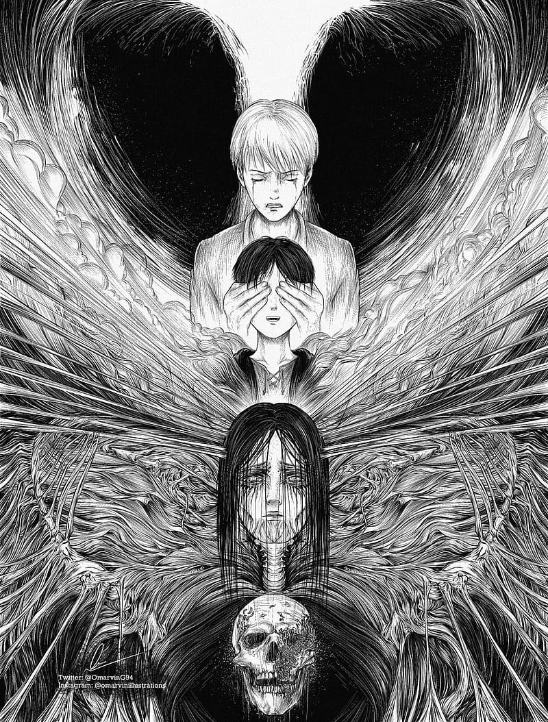 800x1054 HD attack of titan wallpaper