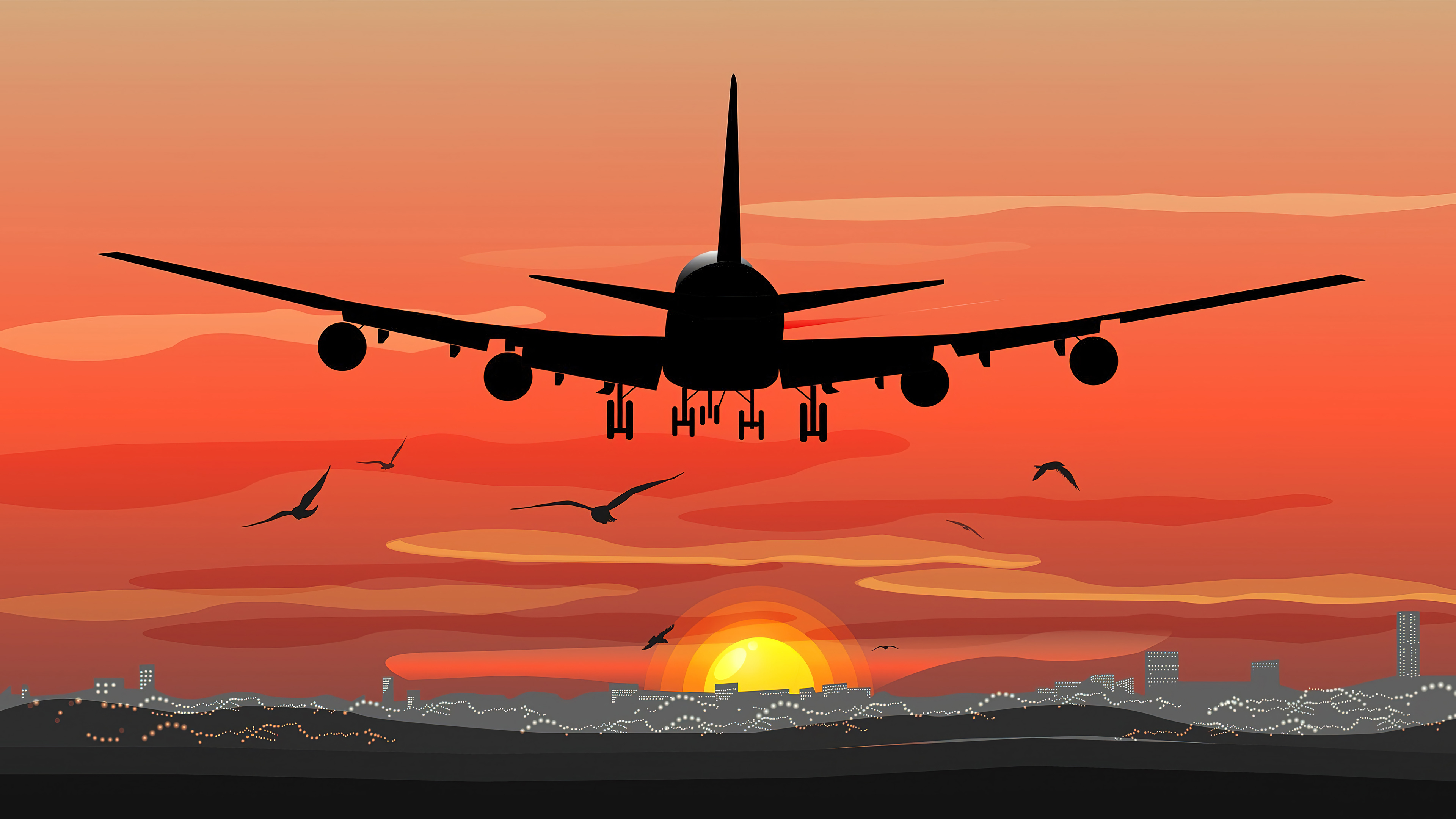 3840x2160 Airplane HD 4K Wallpaper PC & Phone