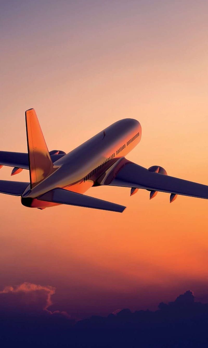 800x1335 Take Off plane, sunset, view, HD phone wallpaper