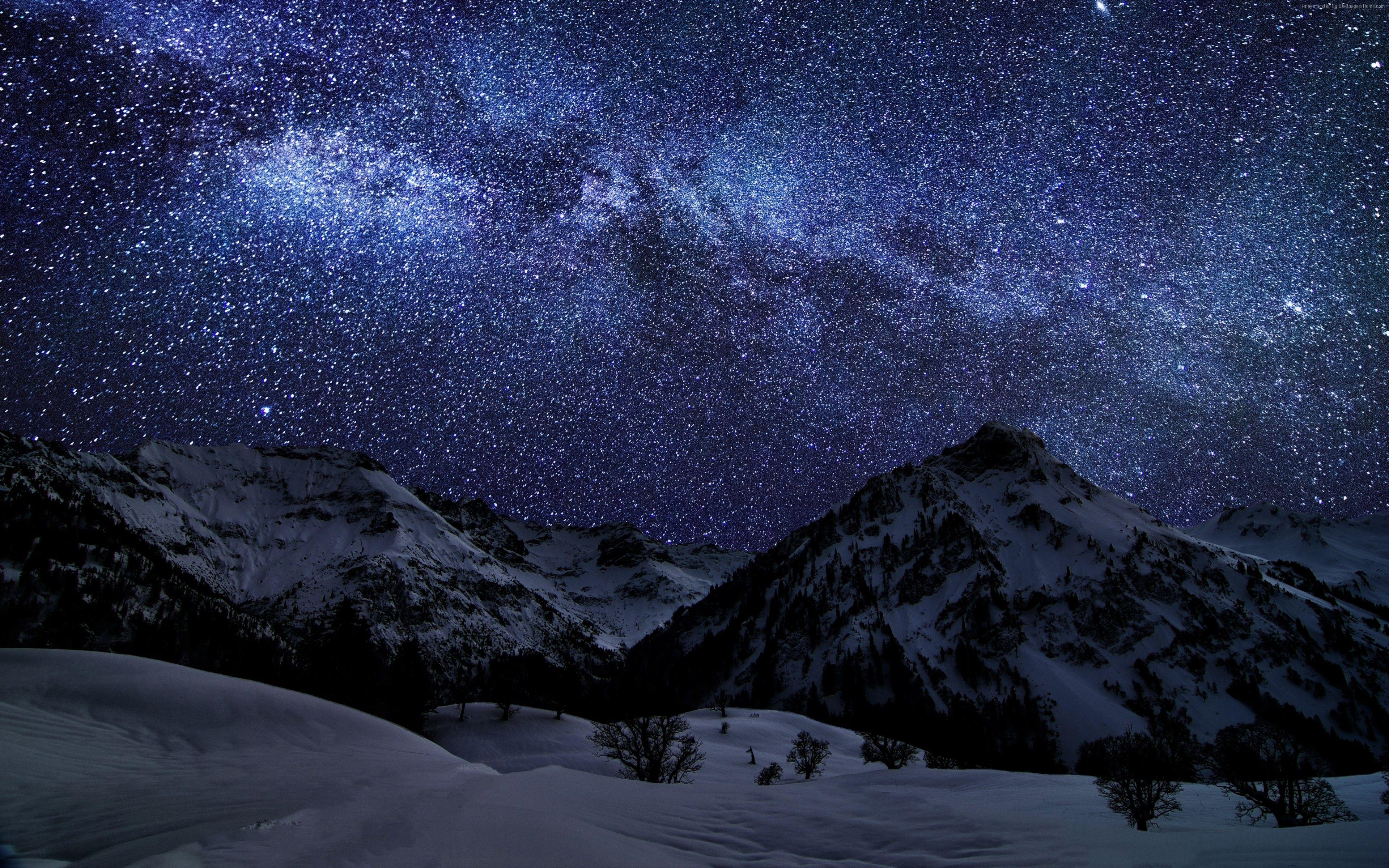 Winter Night Sky Wallpapers - Top Free Winter Night Sky Backgrounds