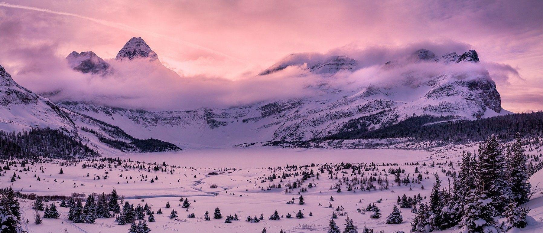 1796x770 #Canada, #mountains, #panorama, #landscape