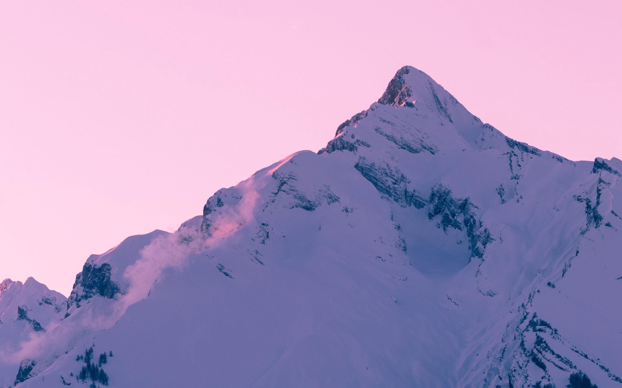 2560x1600 Download wallpaper 2560x1600 mountain, peak, snow, winter