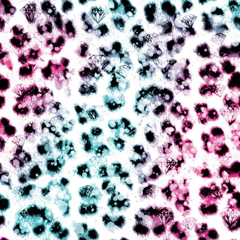 1024x1024 HD Rainbow Cheetah Print Wallpaper