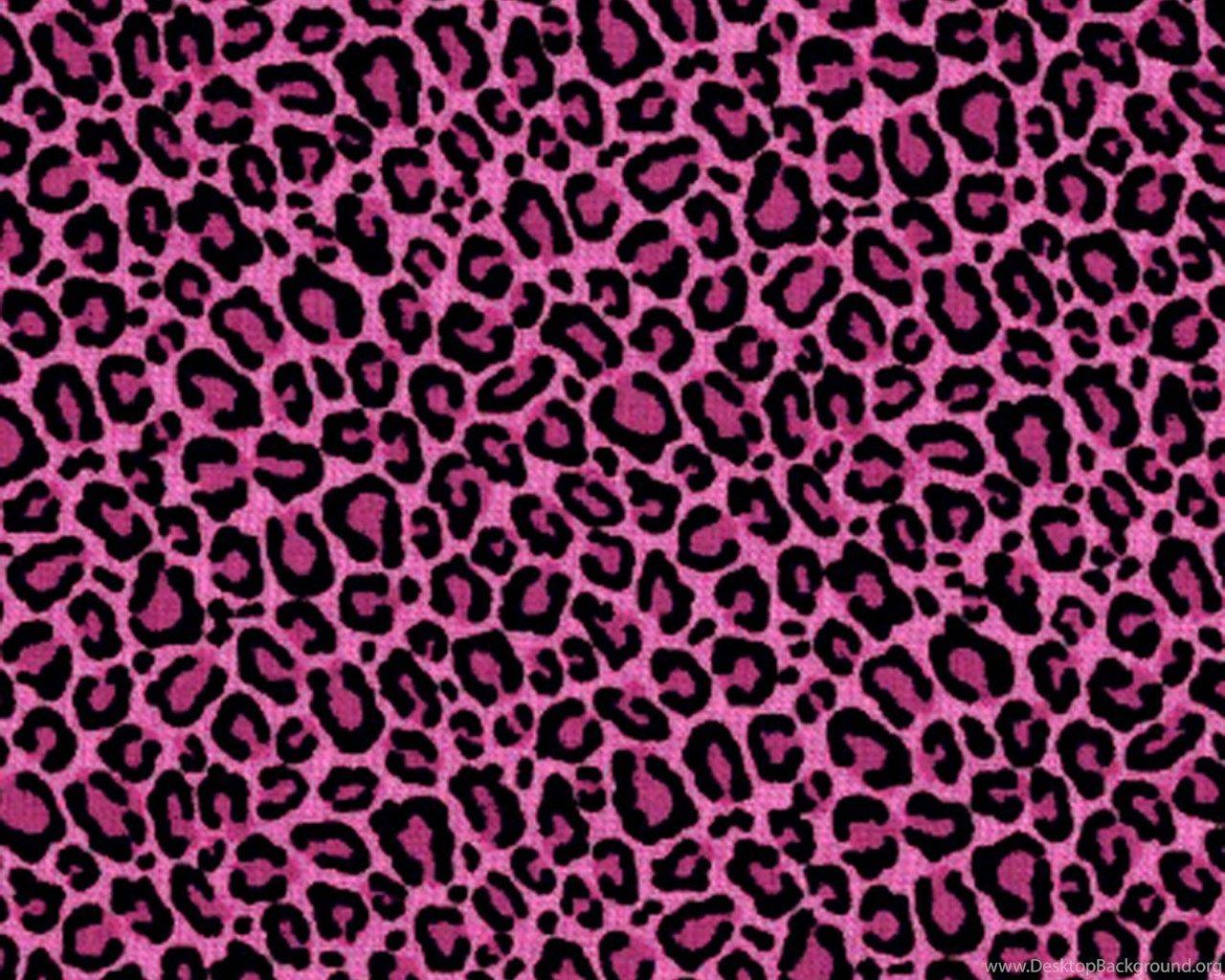 1280x1024 Pink Leopard Print Wallpaper Desktop Background