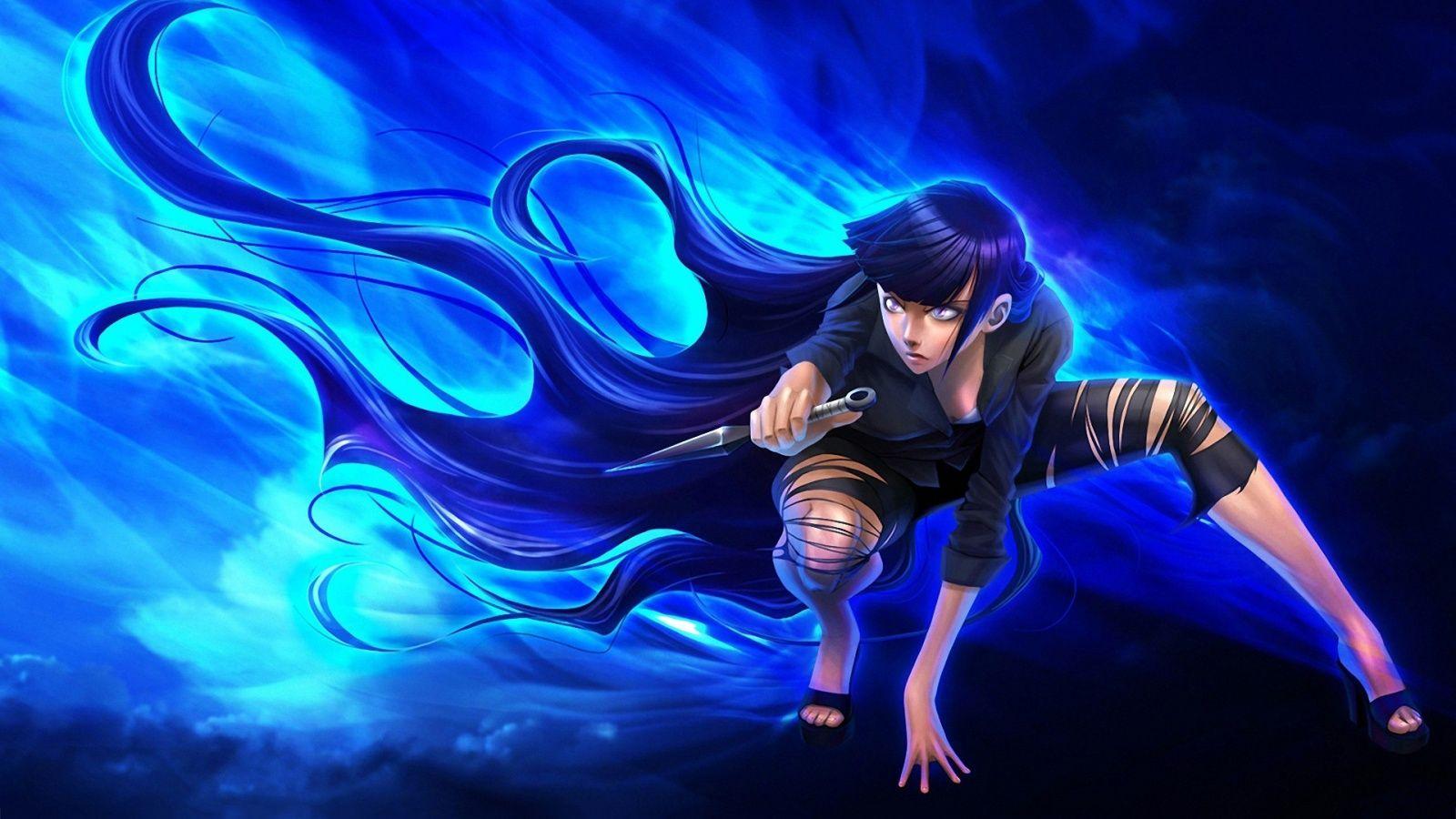 1600x900 hinata in flames Naruto (Shippuuden) Wallpaper