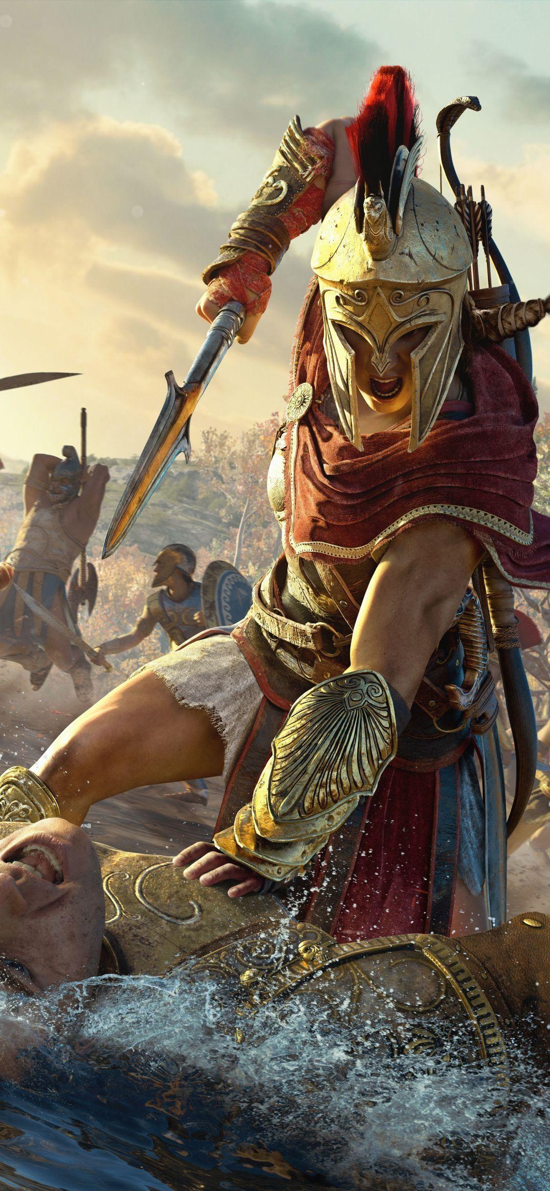 1125x2436 Kassandra Assassin's Creed Odyssey Warrior 2018 1125X2436