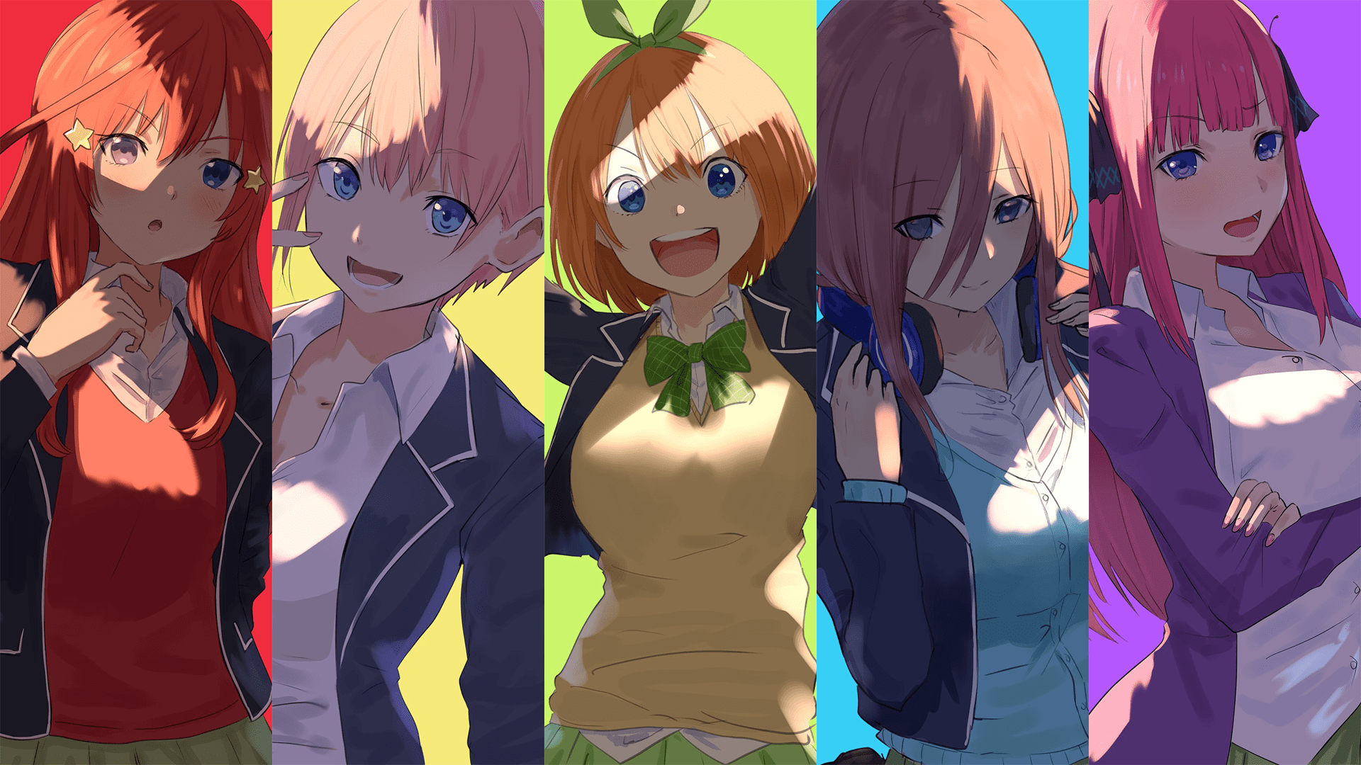 1920x1080 Nakano Sisters [Gotoubun no Hanayome] (1920x1080)