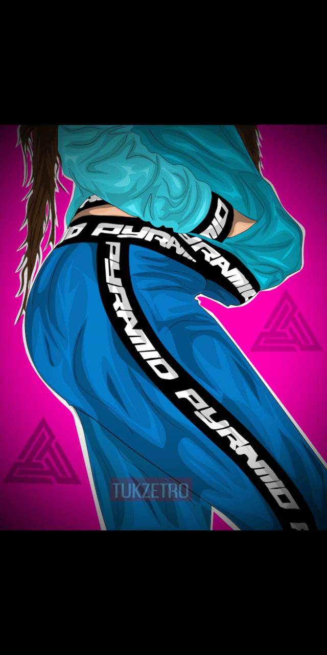 640x1280 Black pyramid wallpaper