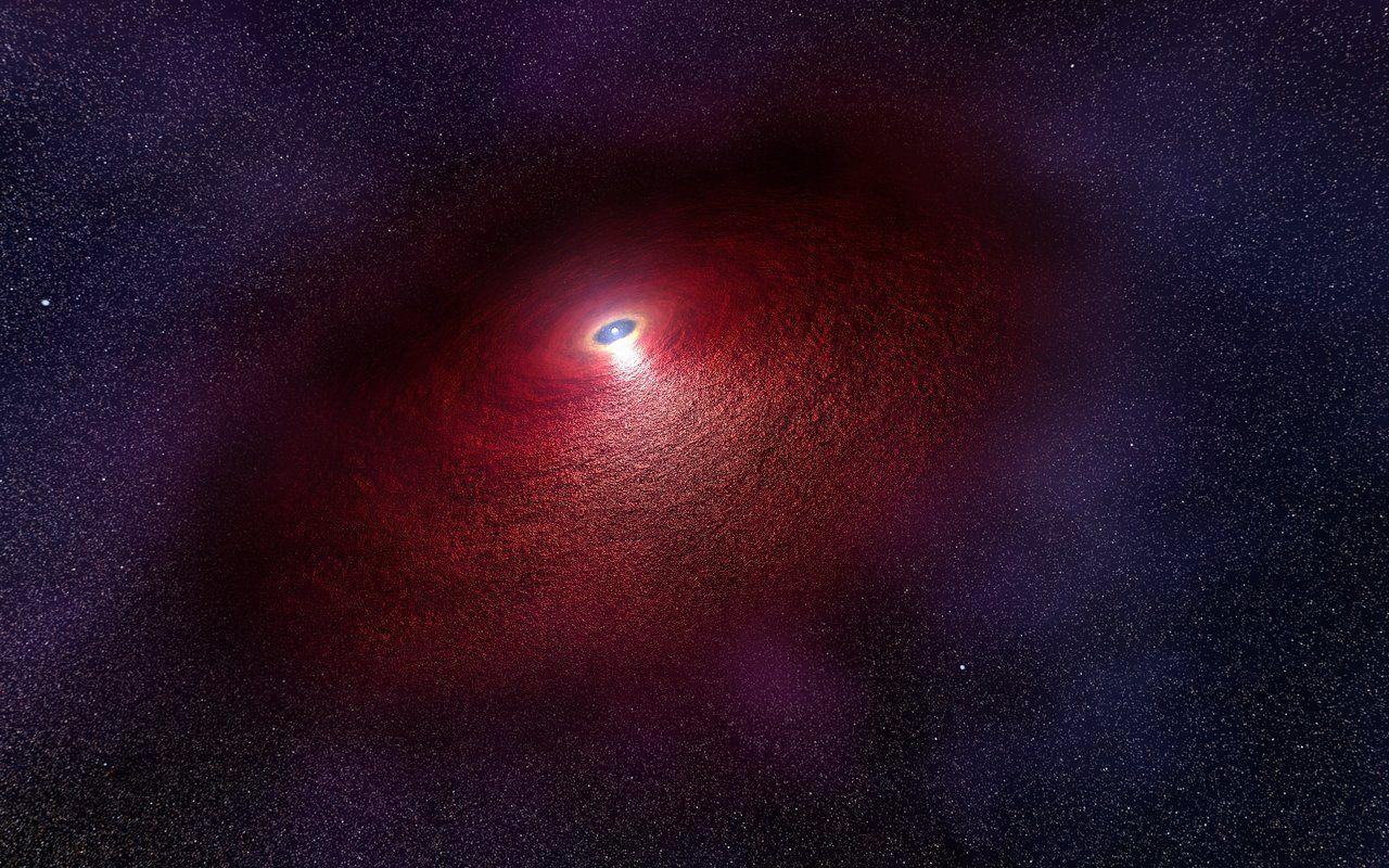 1280x800 Artist's Impression Of Disc Around A Neutron Star