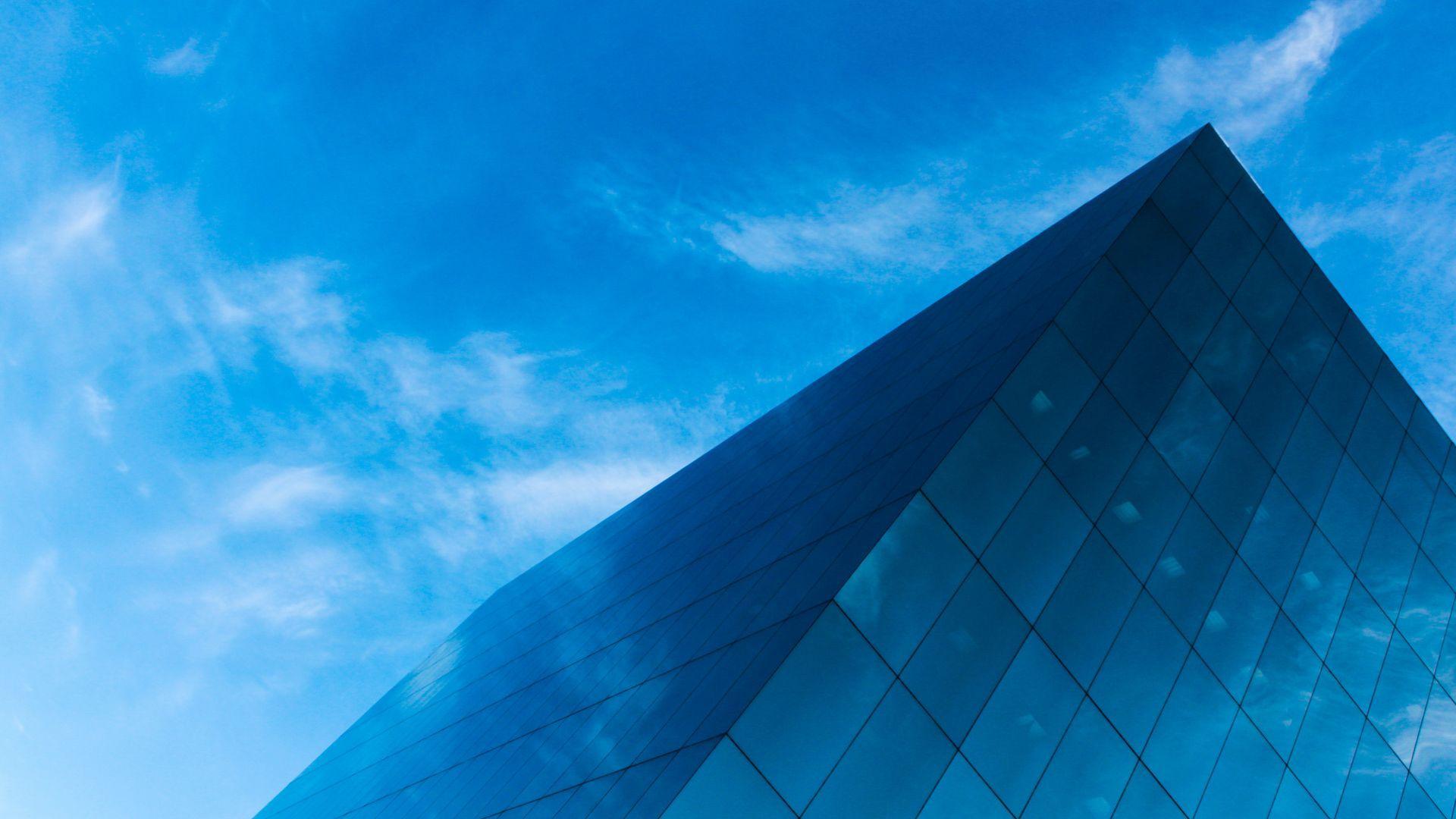 1920x1080 Black Metal Pyramid Against Blue Sky Download HQ Wallpaper