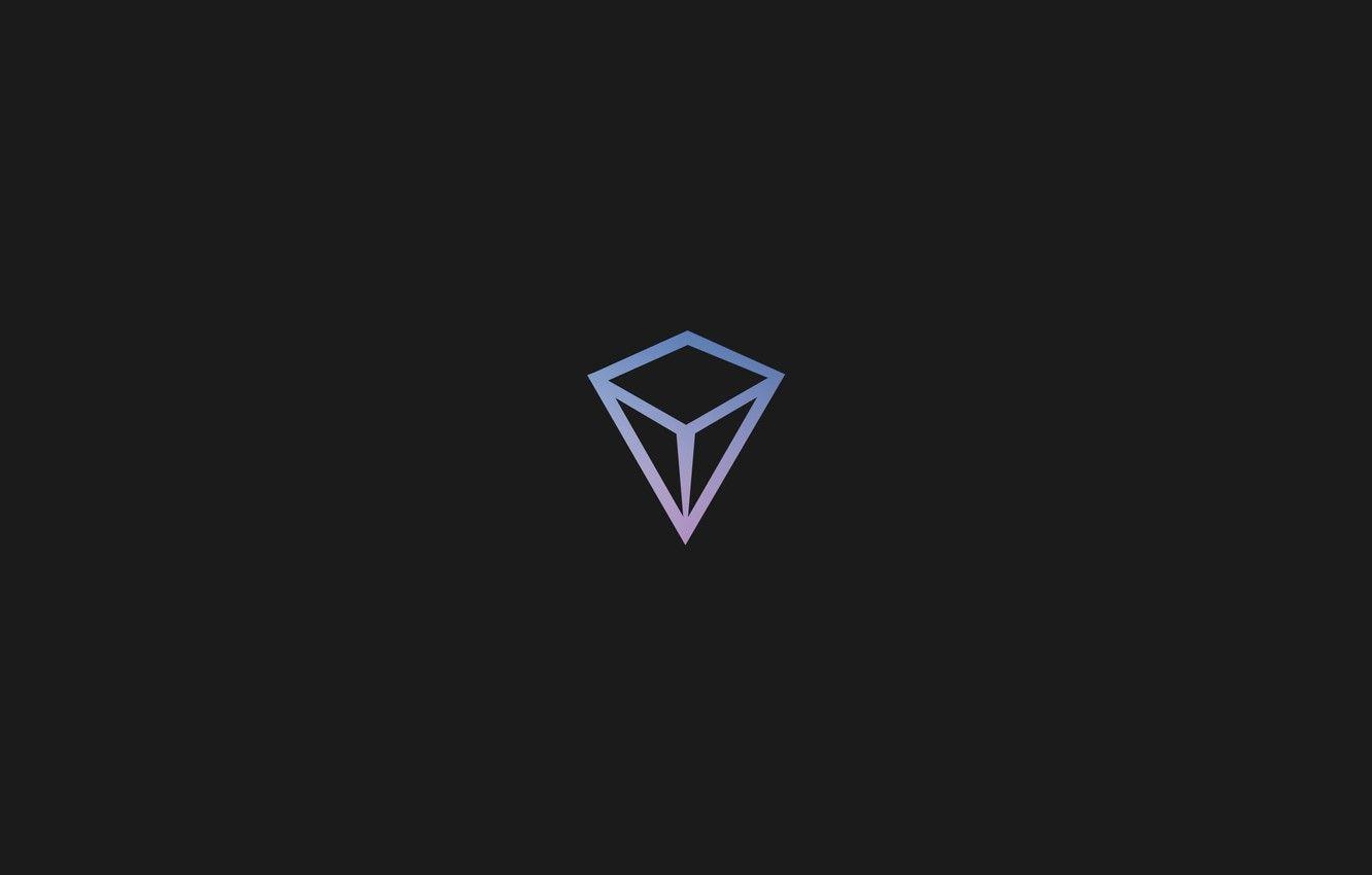 1332x850 Wallpaper night, darkness, abstraction, minimalism, gradient, pyramid, geometry, black background, triangle image for desktop, section минимализм