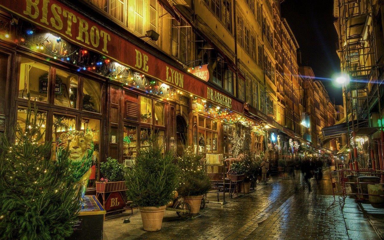 1280x800 Christmas in Paris Wallpaper