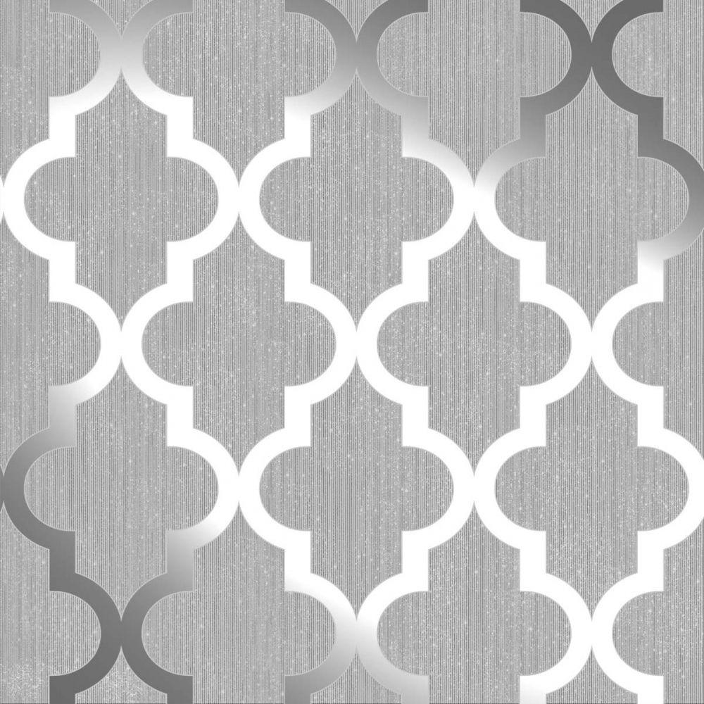 1000x1000 Henderson Interiors Camden Trellis Hình nền Xám mềm, Bạc