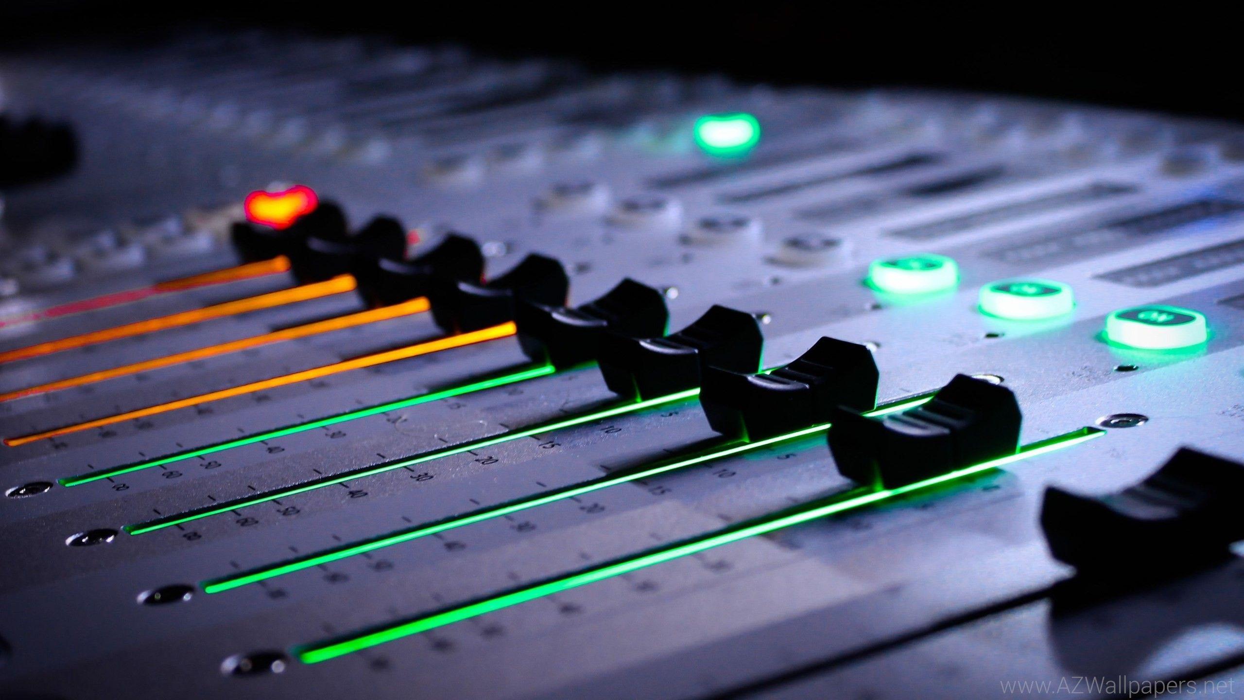 2560x1440 Music Recording Studio HD Wallpaper