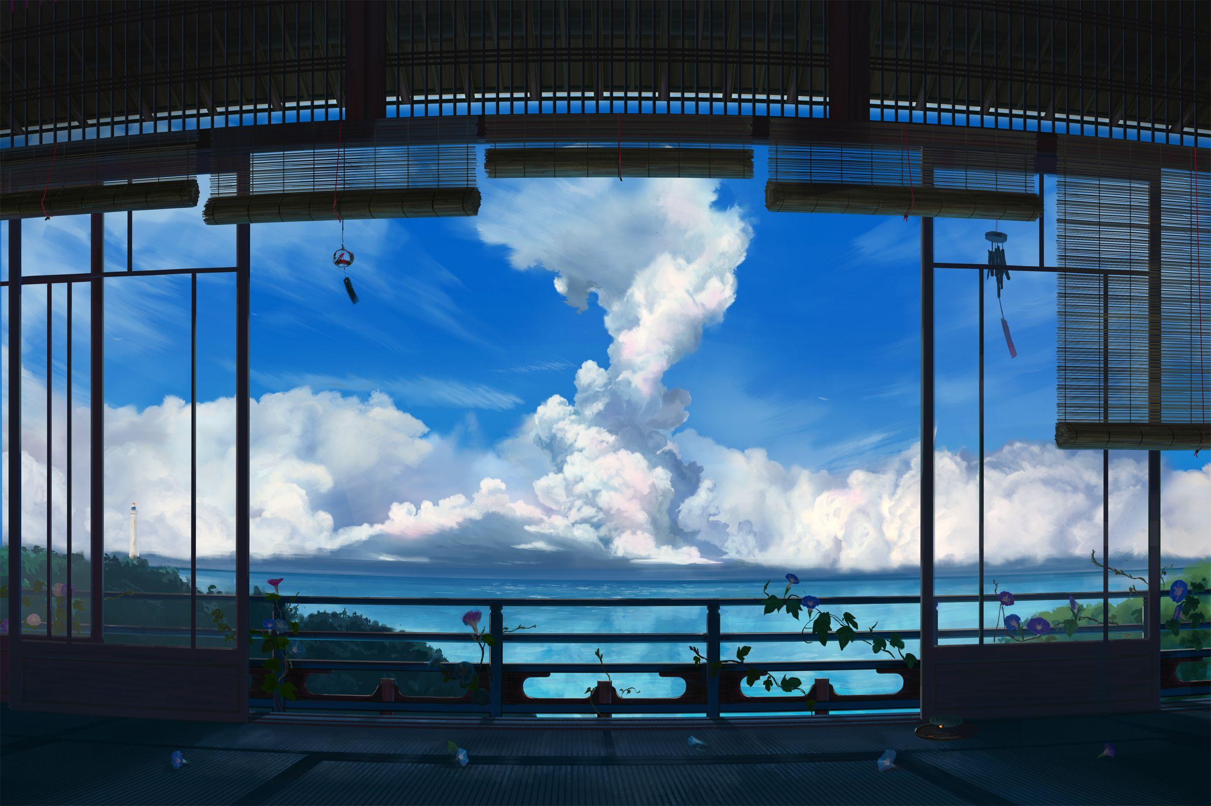 2480x1650 anime, Clouds Wallpaper HD / Desktop and Mobile Background