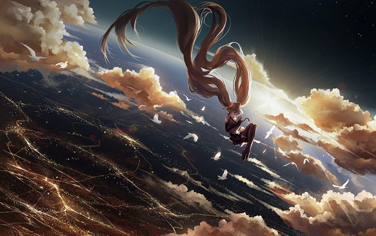 1280x803 Desktop Wallpaper Vocaloid Hatsune Miku hanyijie Girls