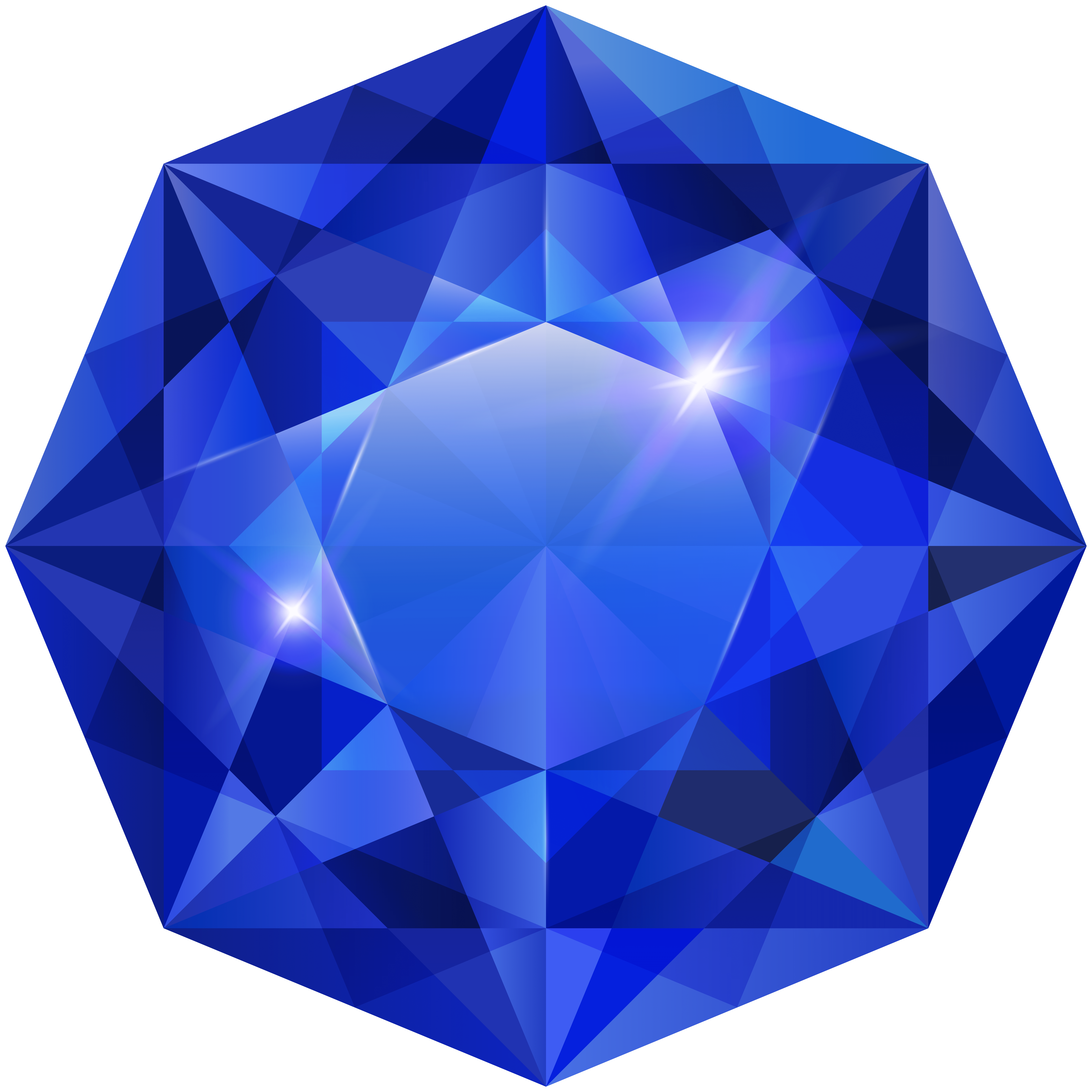 8000x8000 Blue Diamond PNG Clip Art