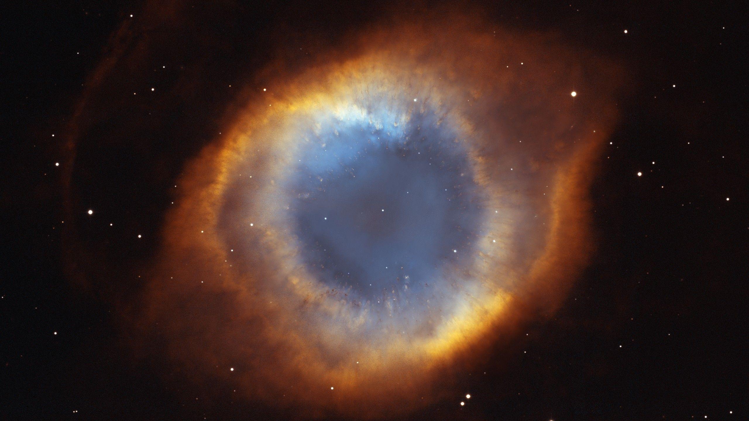 2560x1440 Wallpaper Helix Nebula, Eye of God, Hubble Space Telescope