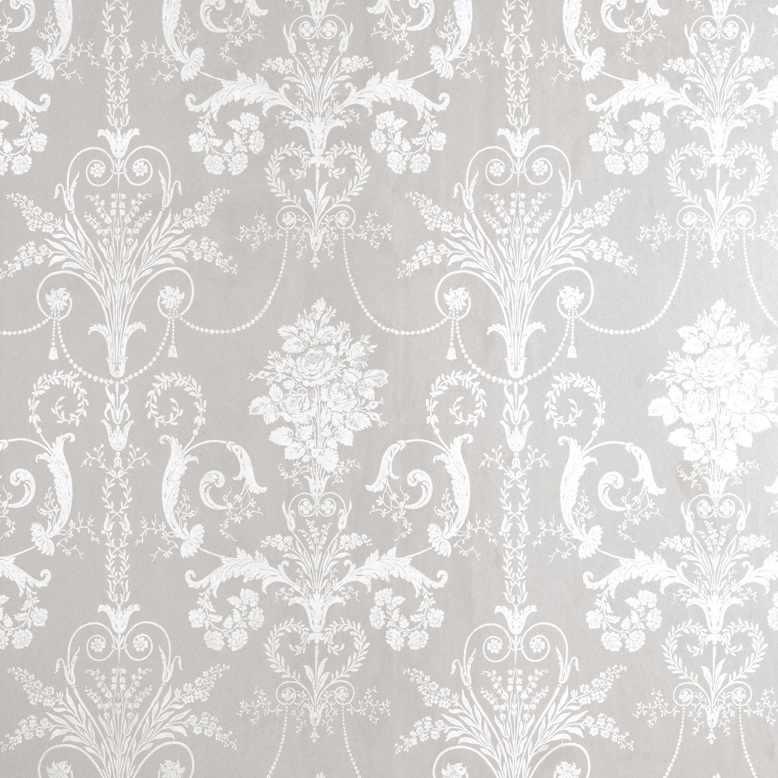2500x2500 Josette White Dove Grey Damask hình nền