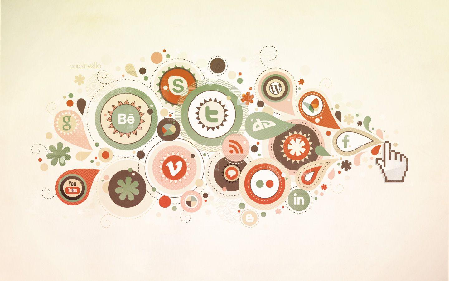 1440x900 Free download Showing Gallery For Cool Social Media