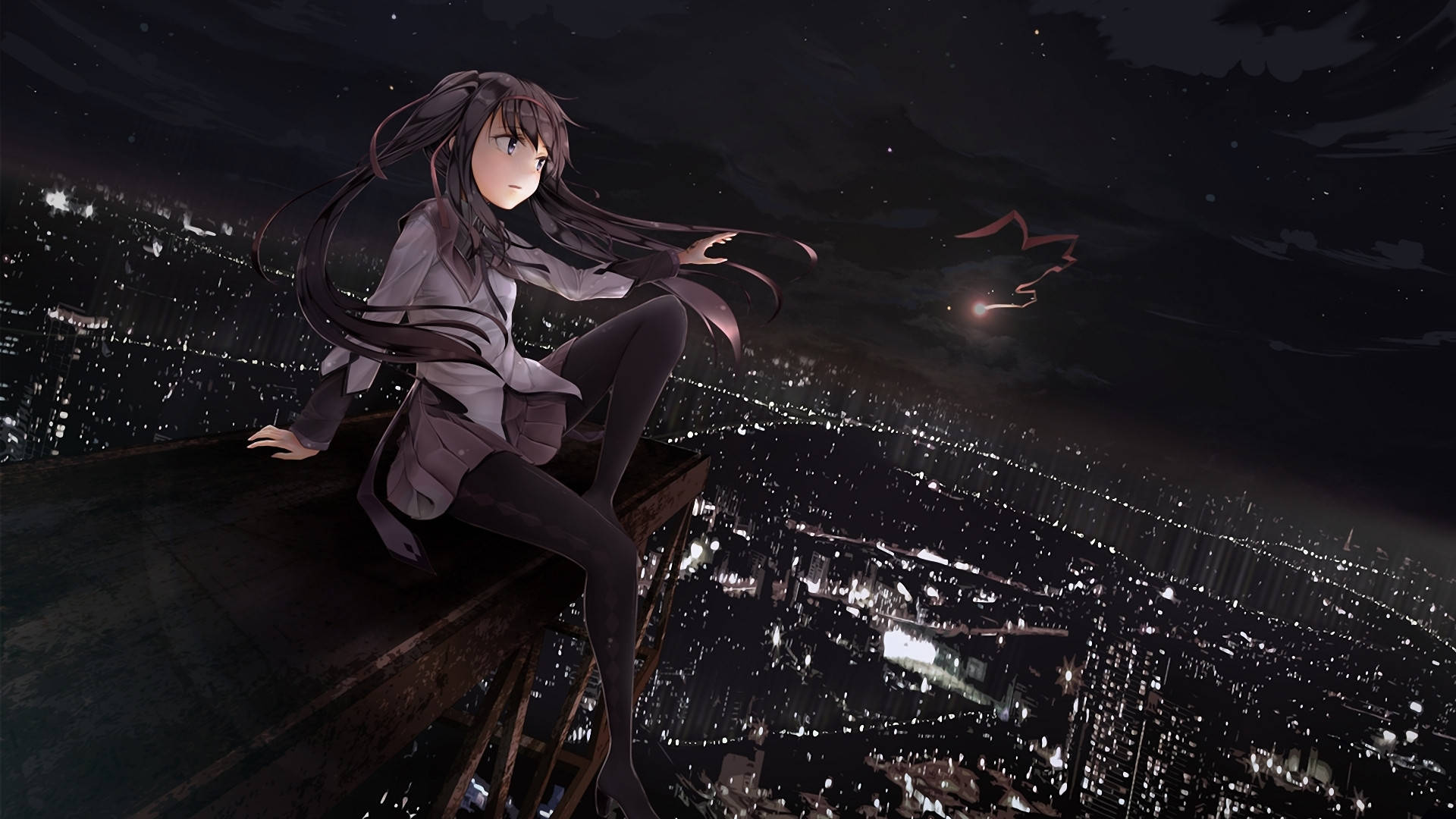 1920x1080 Anime City. Wallpaper