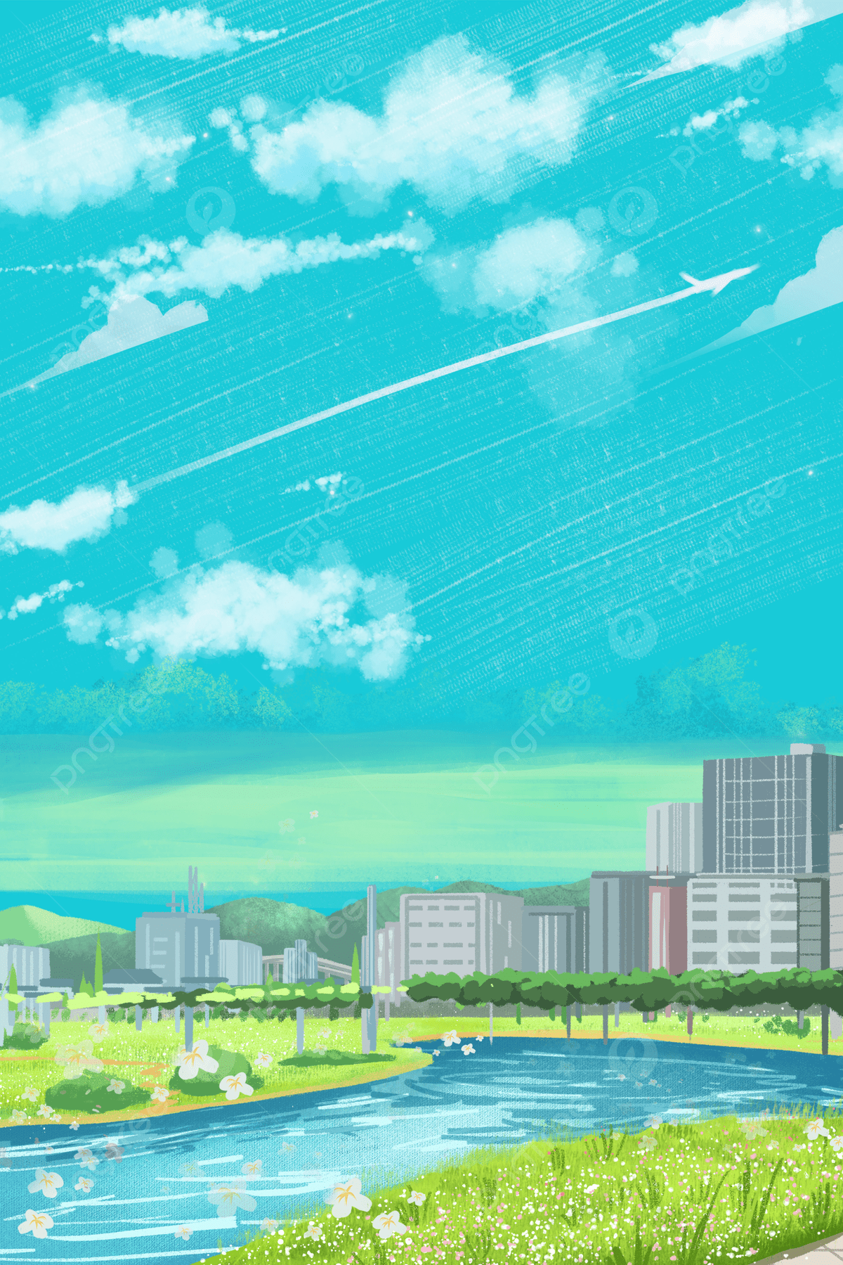 1200x1799 Small Fresh Anime Manga Background
