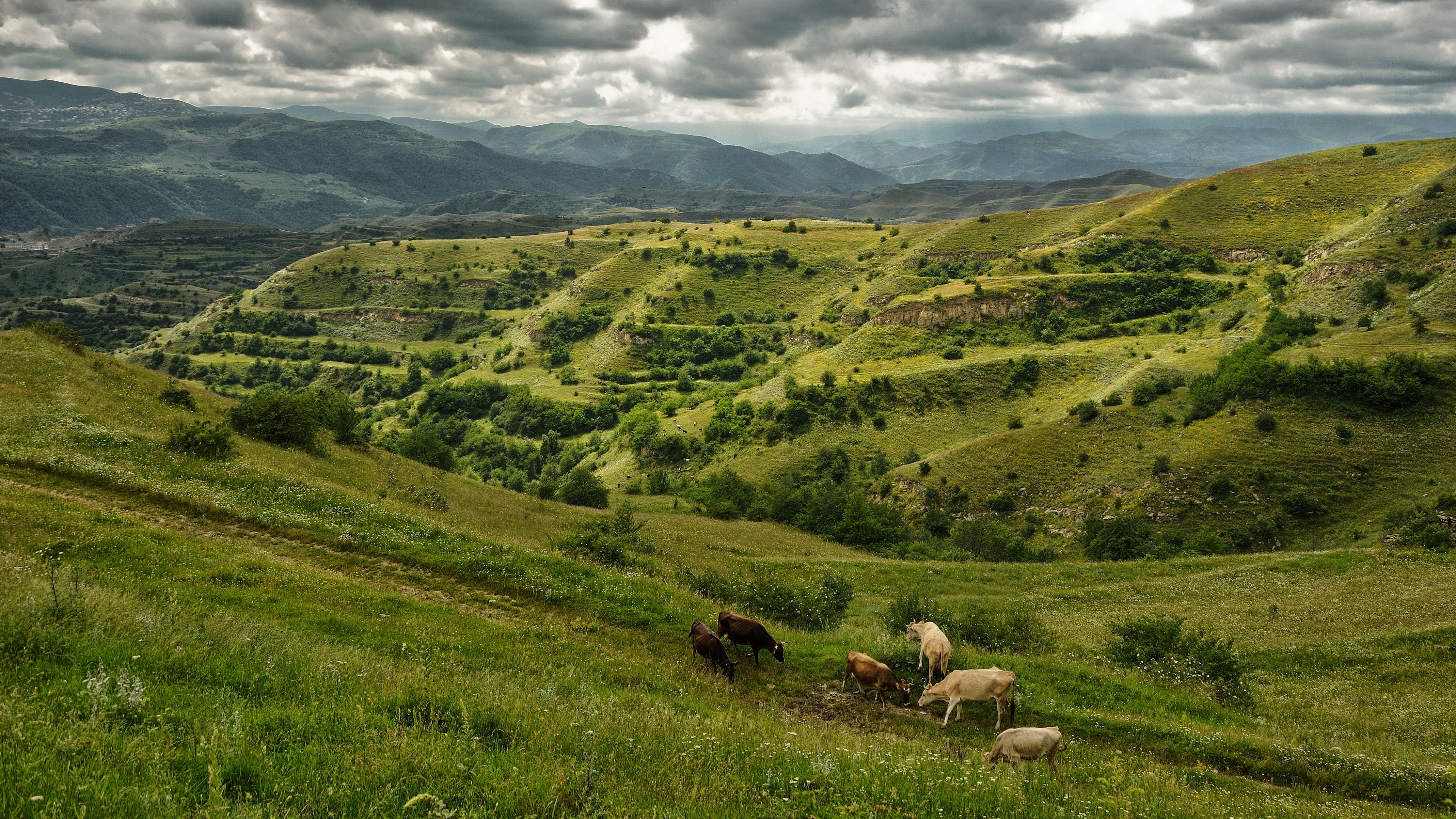 3840x2160 Wallpaper landscape, mountains, nature