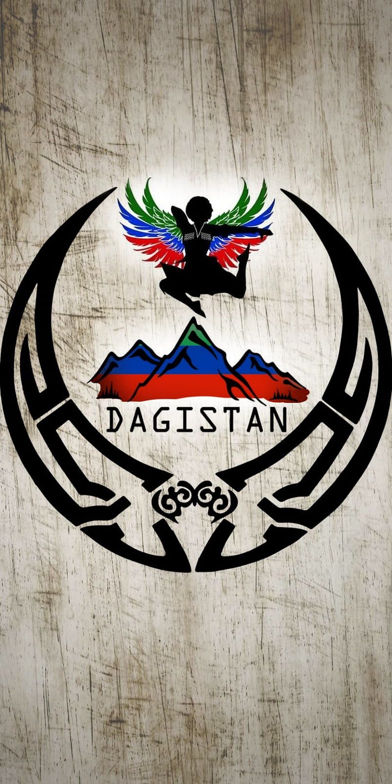 800x1600 Dagestan Flag, kavkaz, turquoise, HD