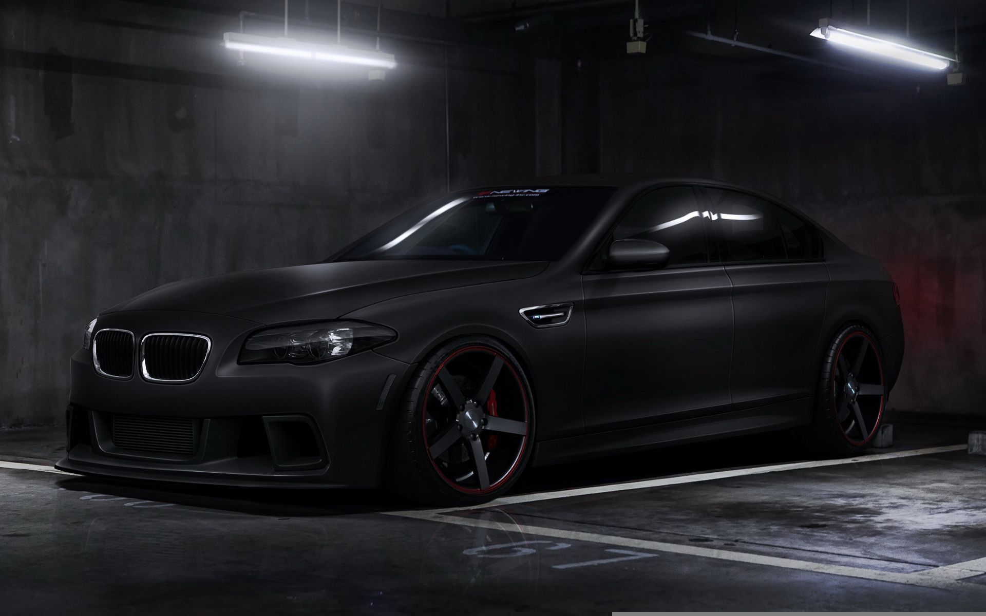 1920x1200 Wallpaper car, tuning, BMW, black