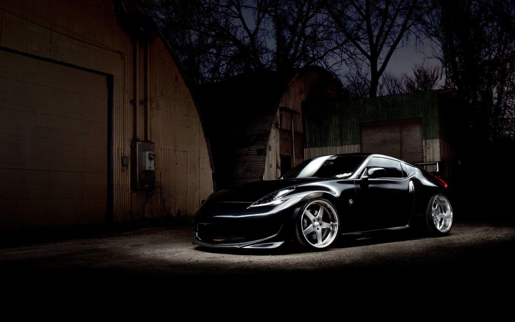 1680x1050 Black Nissan 370Z Tuning HD Wallpaper