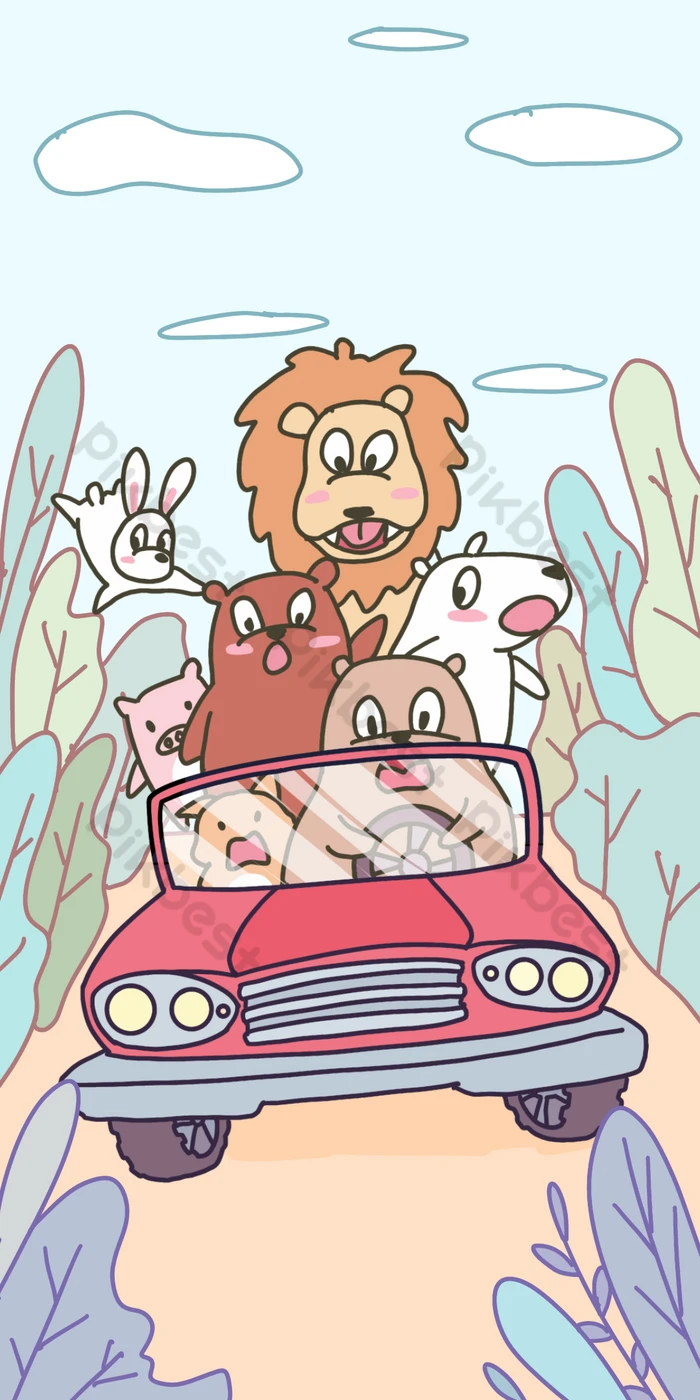 700x1400 Cute Wallpaper Travel Animal Mobile