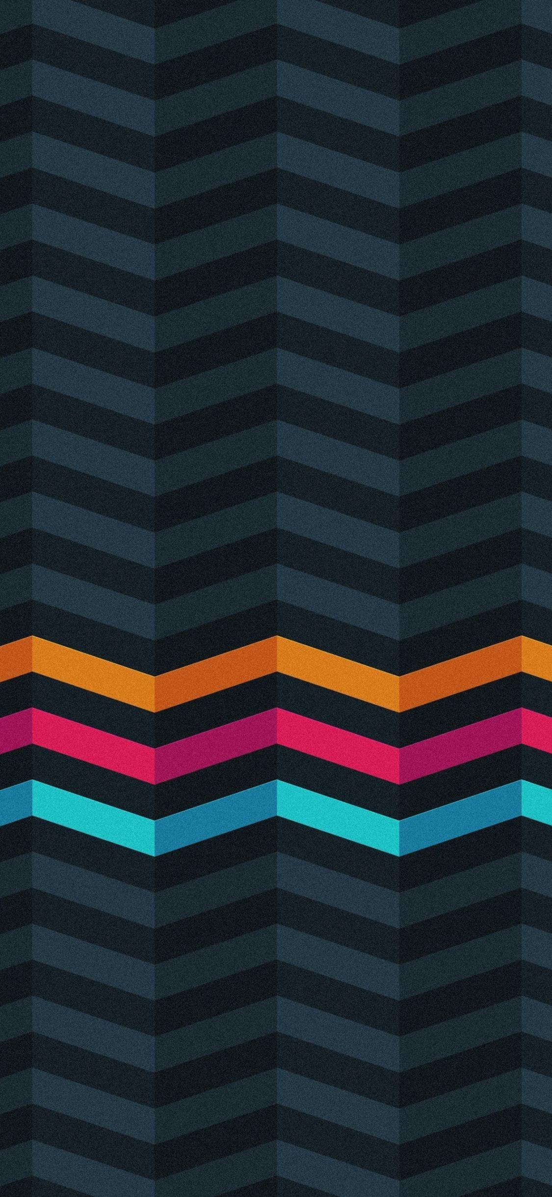 1125x2436 Download 1125x2436 wallpaper three colorful stripes, dark, abstract, iphone x 1125x2436 HD image, background, 1929