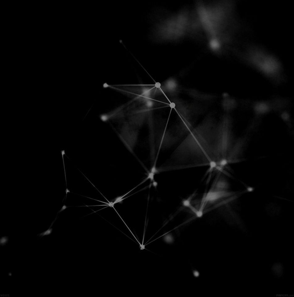 952x962 Abstract Art Silver Black Wallpaper