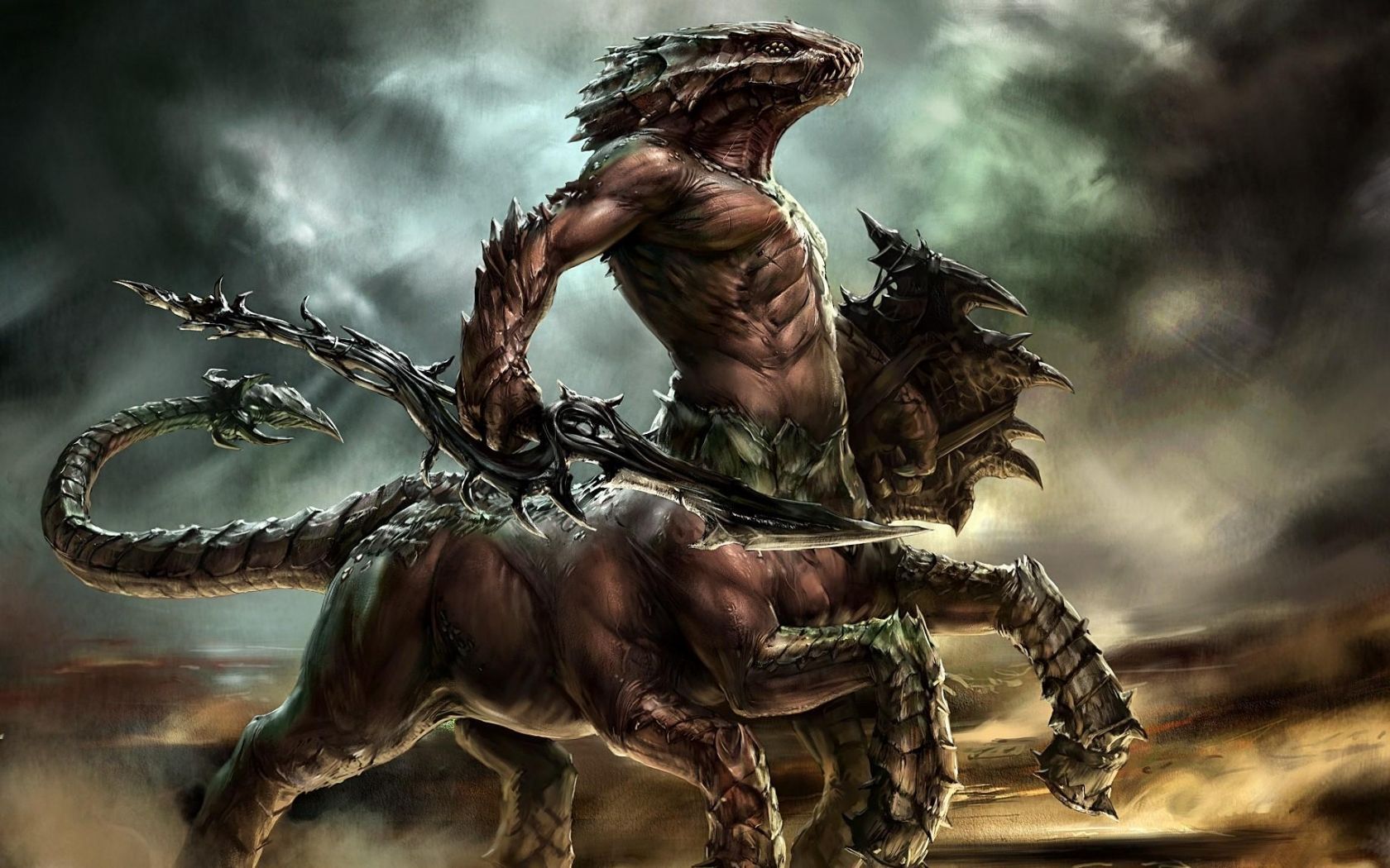1680x1050 Mythological Creatures Wallpaper