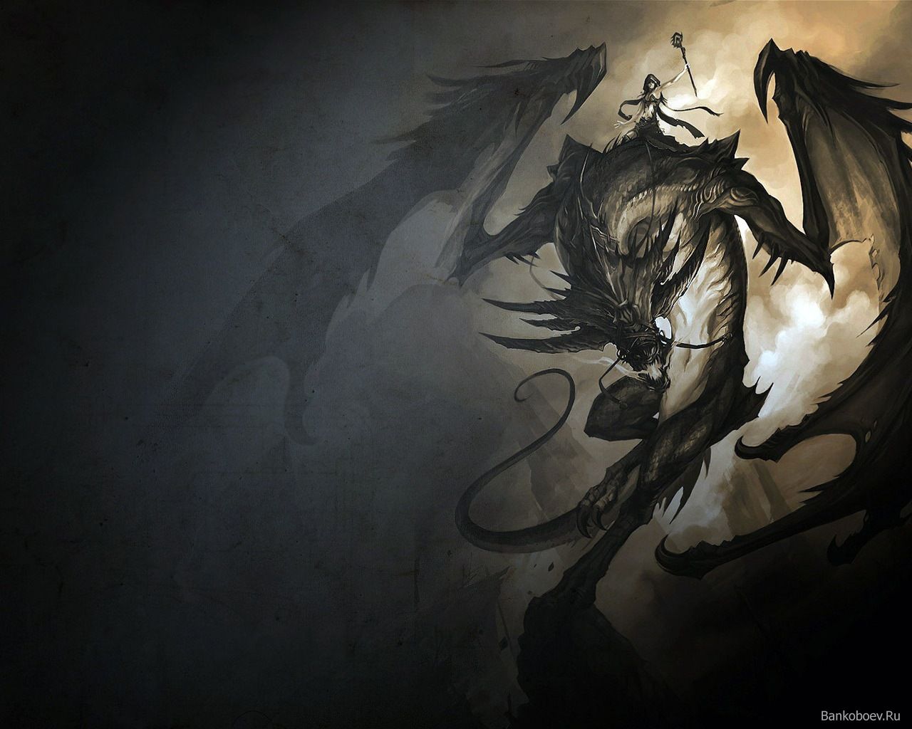 1280x1024 Mythical Beasts Wallpaper