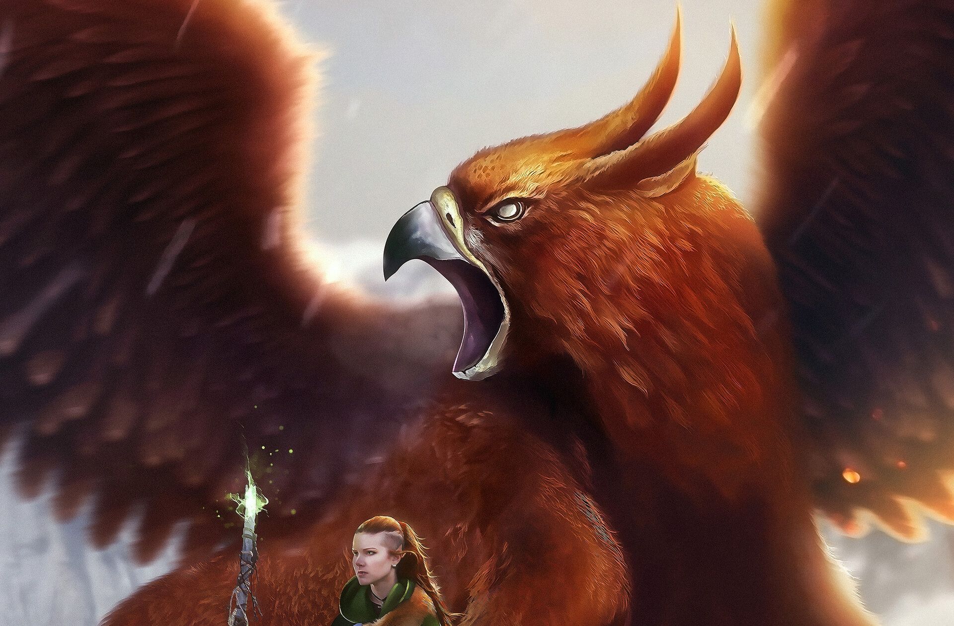 1920x1261 Griffins Mythical Creatures