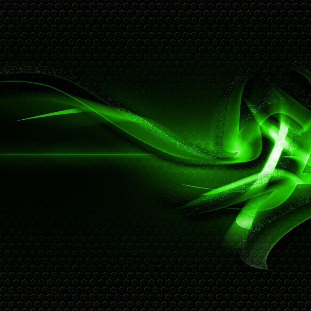1024x1024 Great Wallpaper Everyday: Green Abstract Art ipad wallpaper