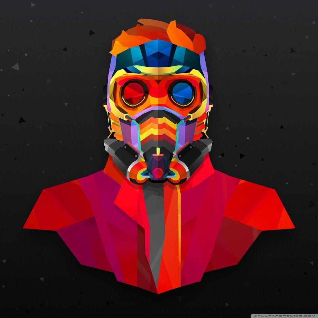 1024x1024 Guardians of the Galaxy Star Lord Abstract Art ❤ 4K HD