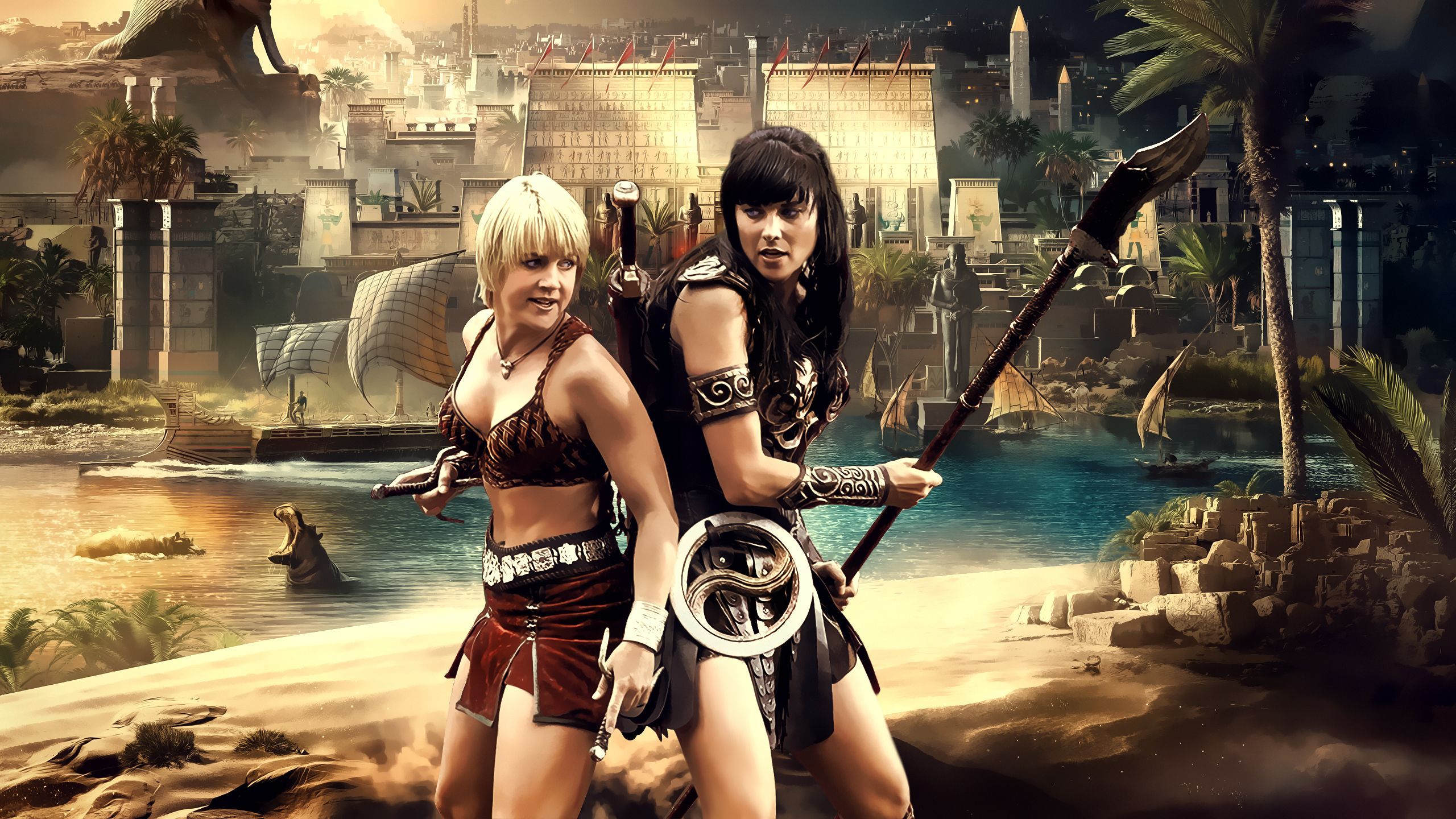 2560x1440 Lucy Lawless, HD Wallpaper