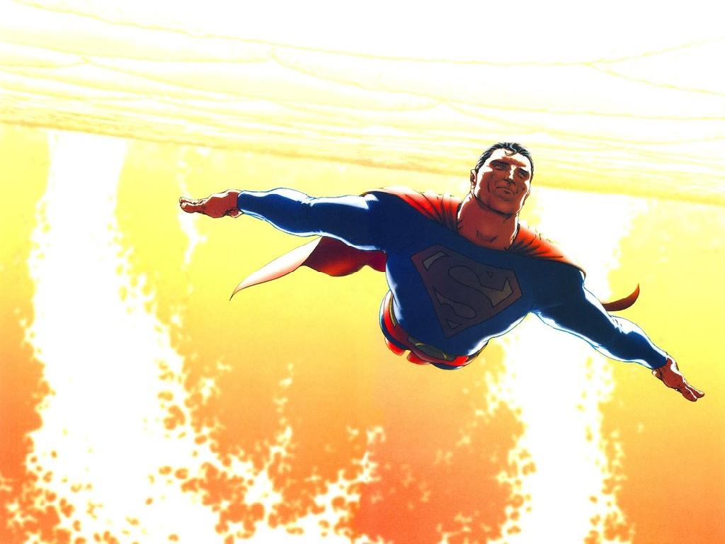 1024x768 All Star Superman Wallpaper Art