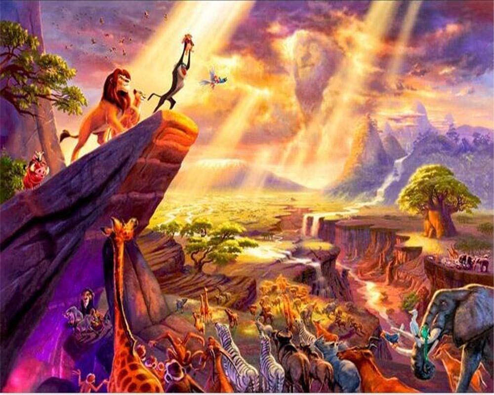 1000x800 Lion king background wall decoration