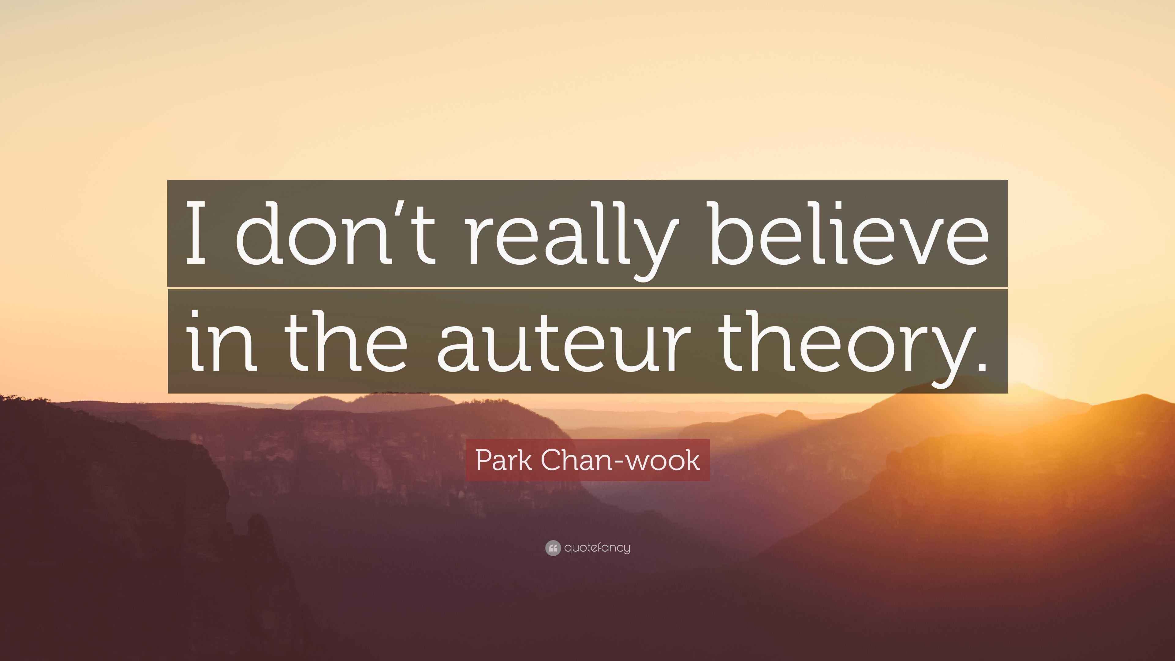 3840x2160 Park Chan Wook Quote: “I Don't Really
