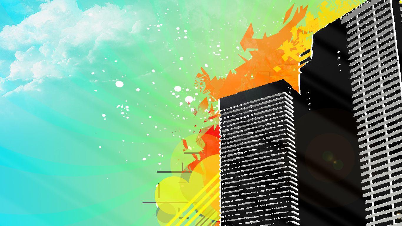 1366x768 Download the City a Blaze Wallpaper, City a Blaze iPhone