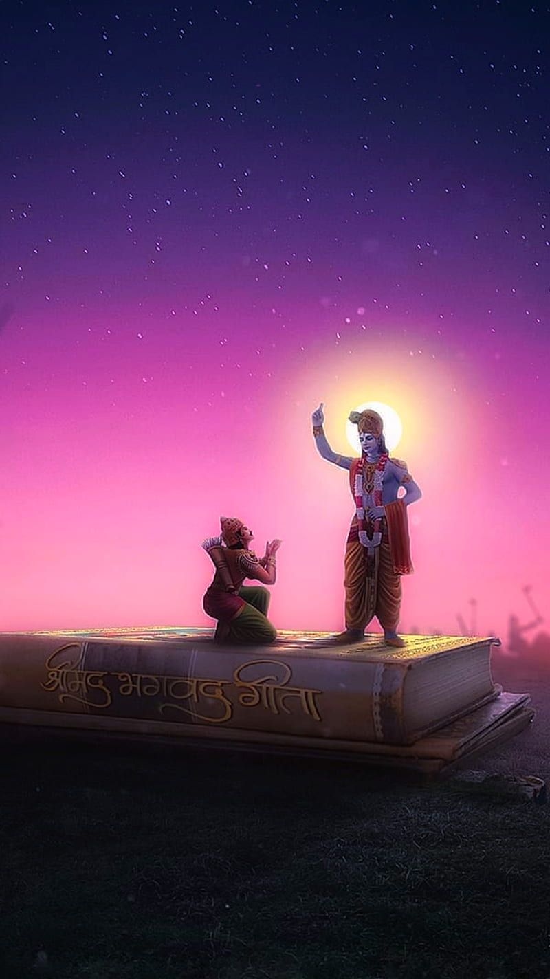 800x1424 Shree Krishna, bhagavad gita, lord shiva, mahabharata, ramayan, HD phone wallpaper