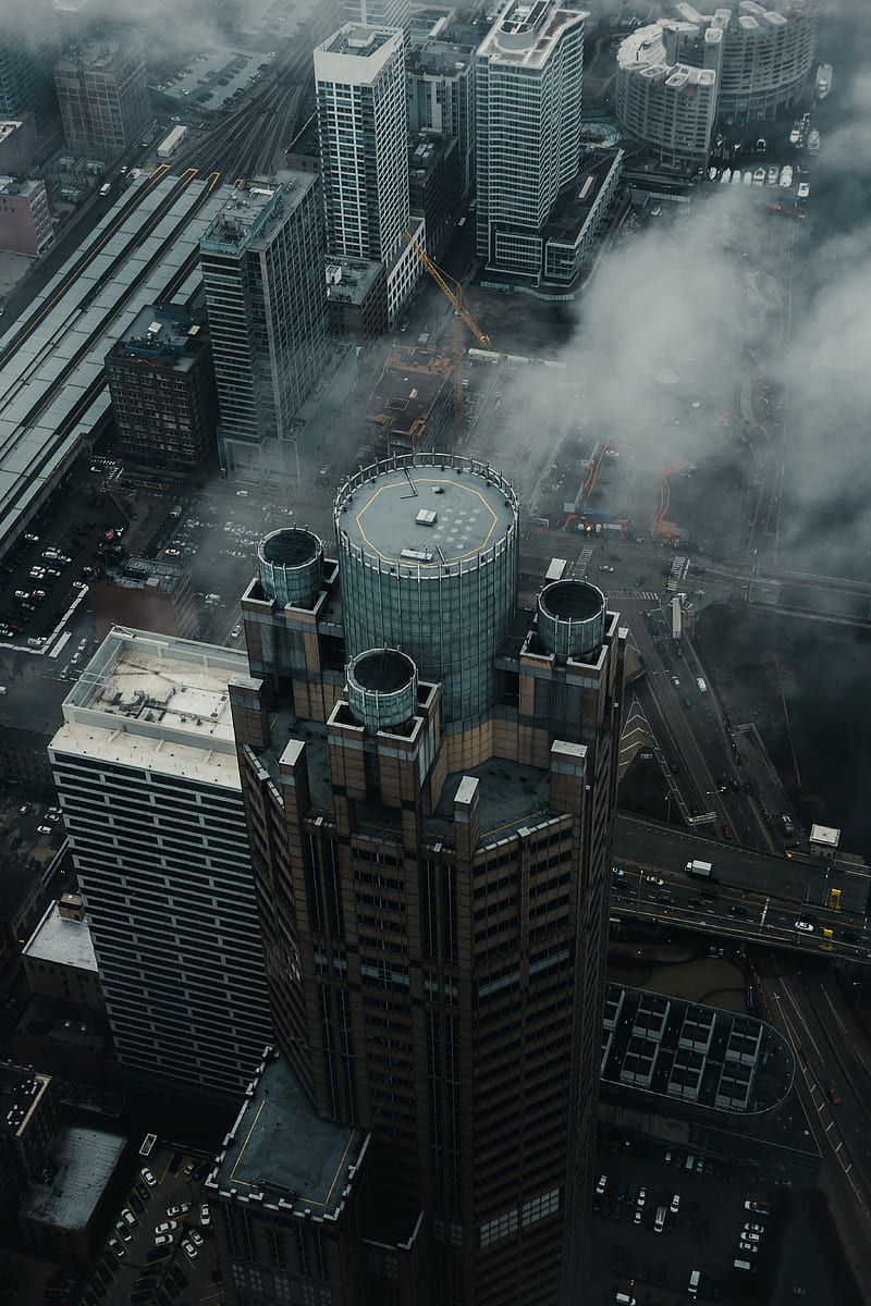 800x1200 HD gloomy city wallpaper