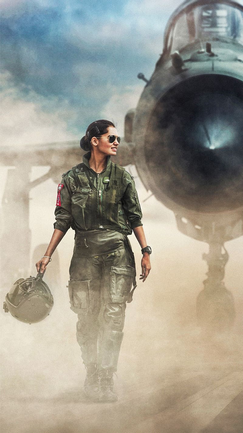 800x1422 750x1334px, 720P free download. Indian Army Girl, Dust Background, fighter aircraft background, walking, dust, HD phone wallpaper
