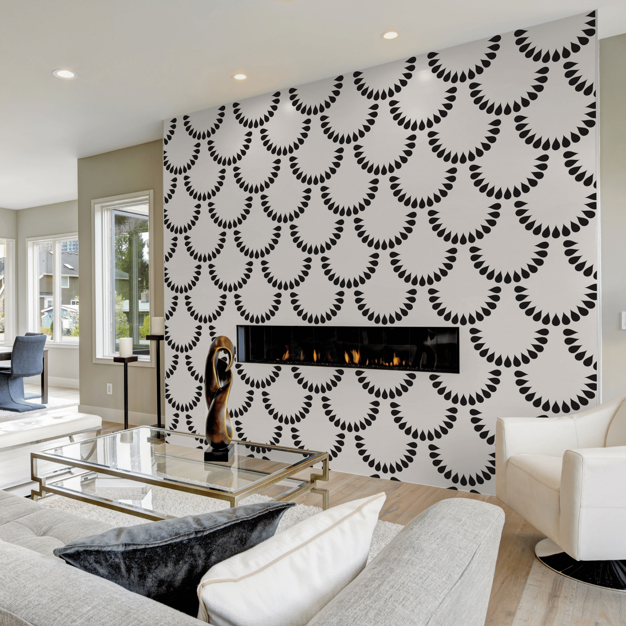 2048x2048 Pearl Removable Wallpaper Friendly / 10 ft (H) x 19