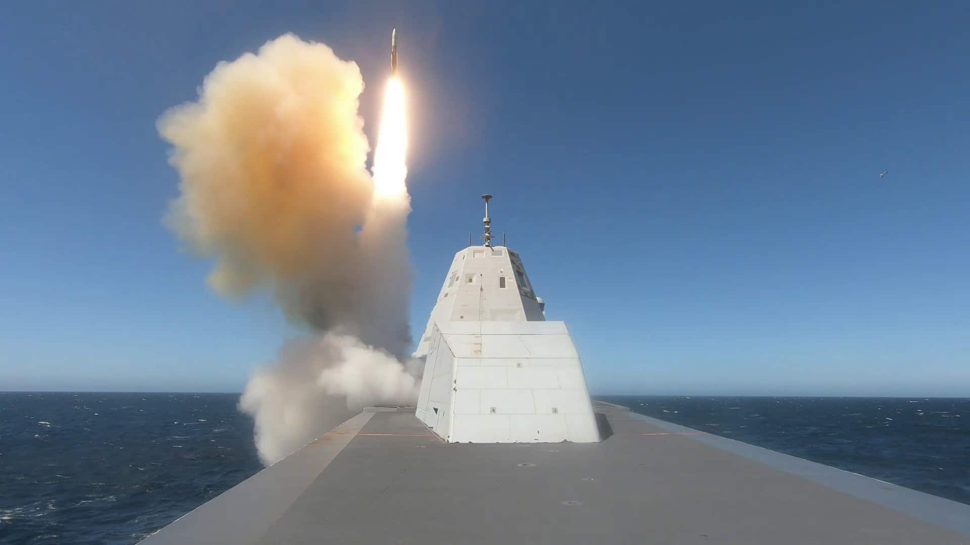 1920x1080 USS Zumwalt Conducts Live Fire Missile