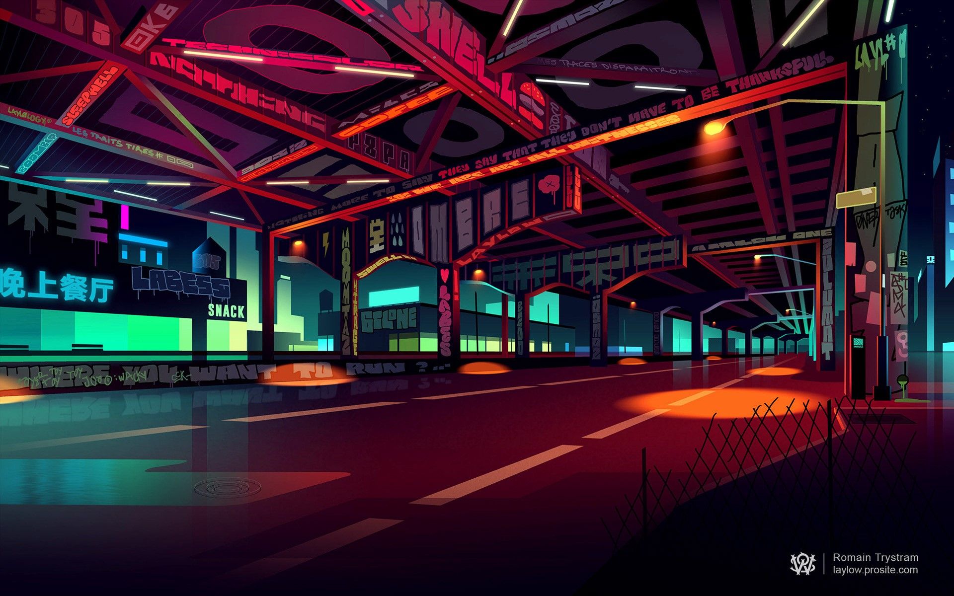 1920x1200 digital art, cityscape, city lights